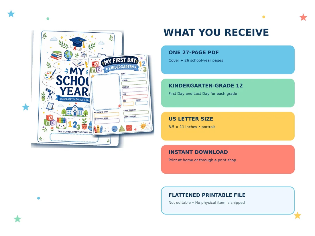 K–12 School Memory Book, preview 7