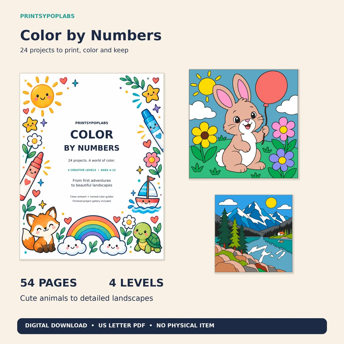 Color by Number Adventures product preview