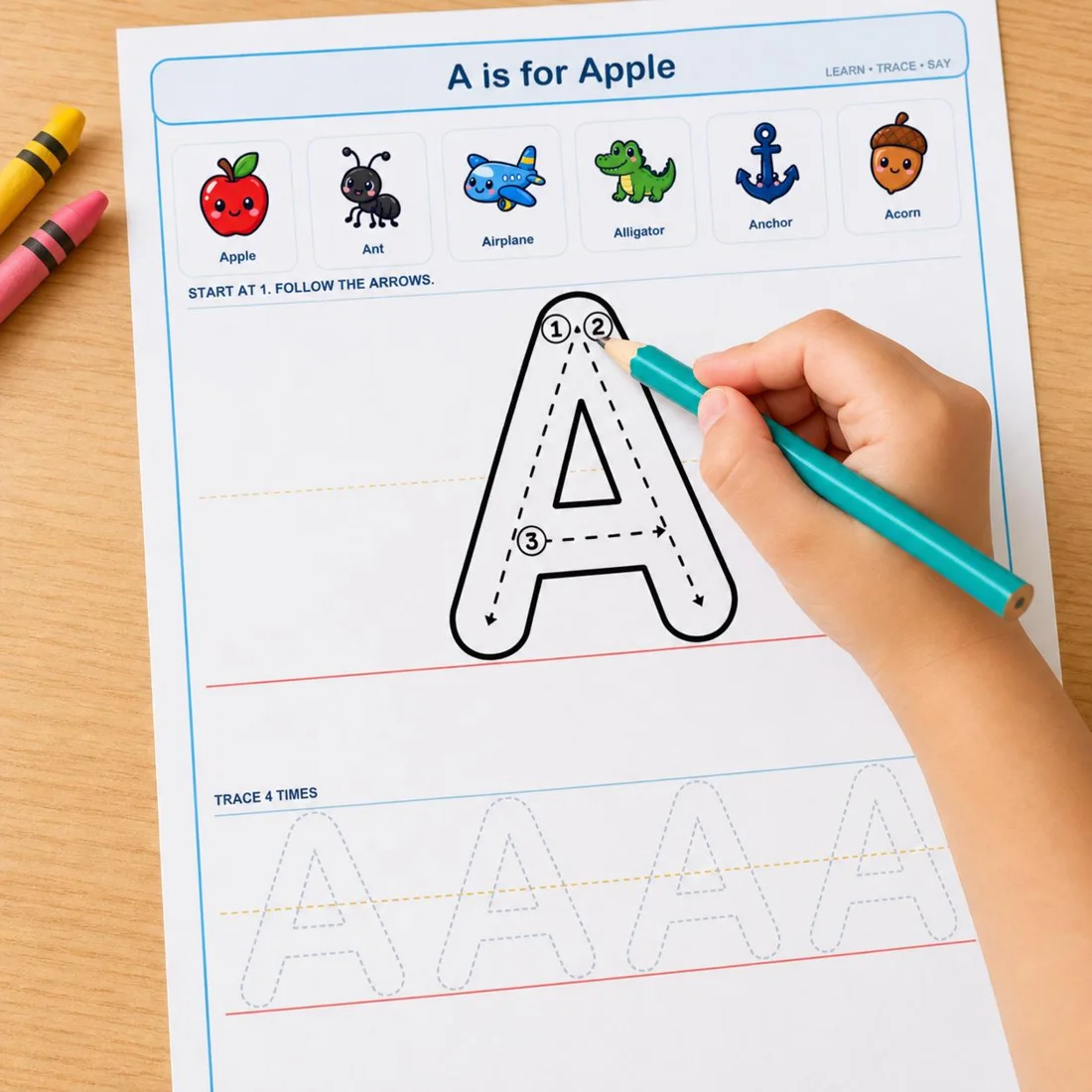 Preschool Tracing Workbook, preview 3