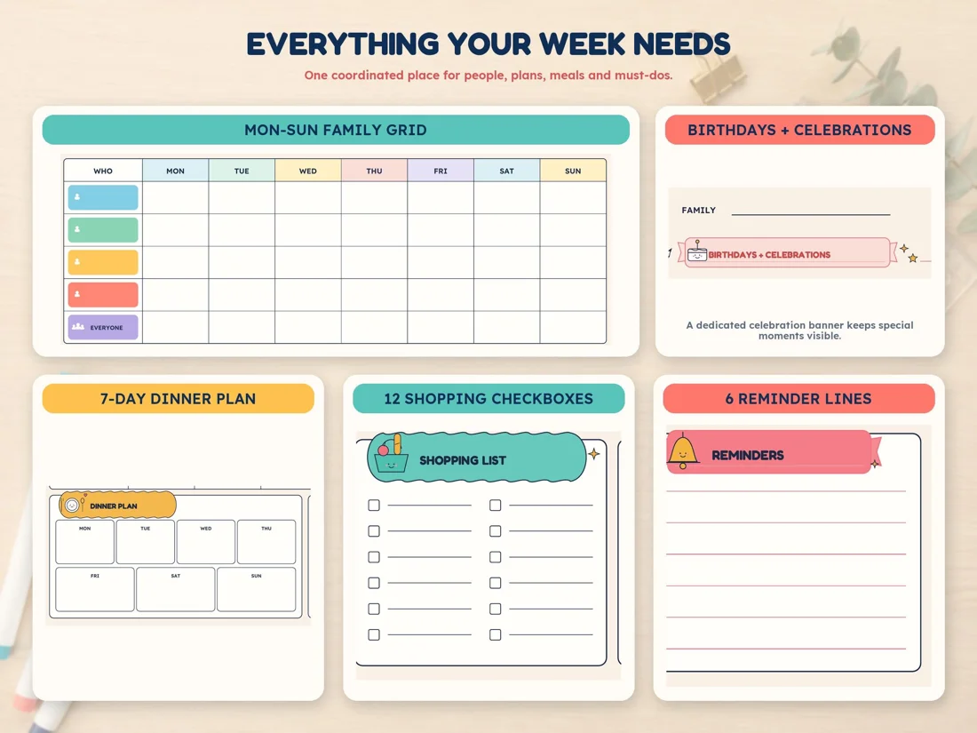 Weekly Command Center, preview 3