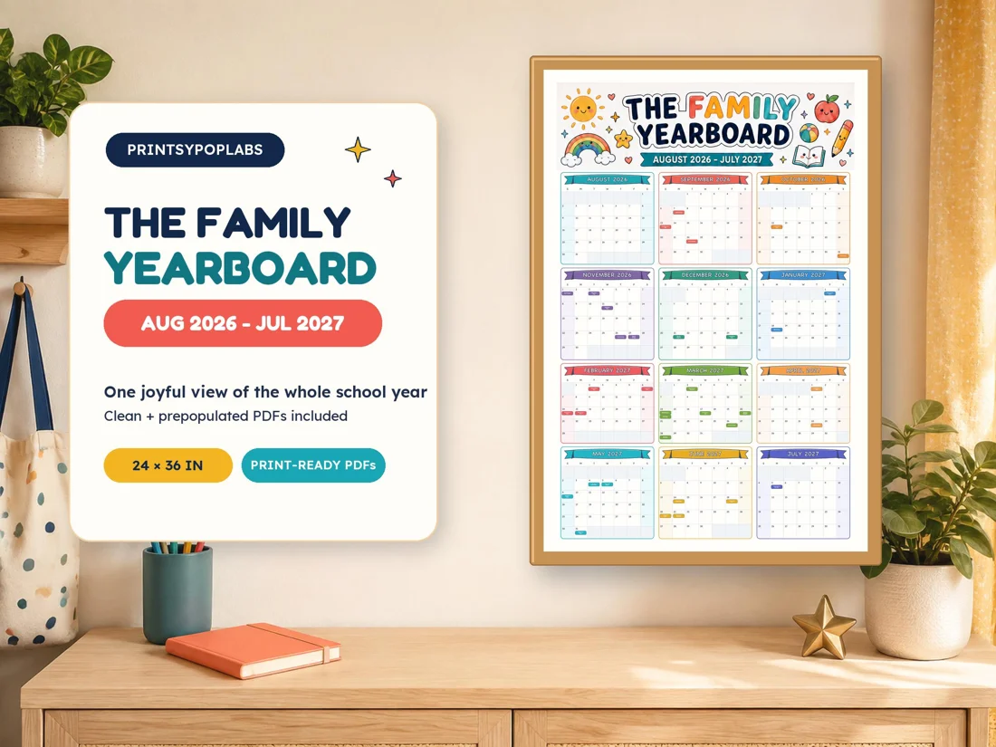 2026–27 Family Yearboard product preview